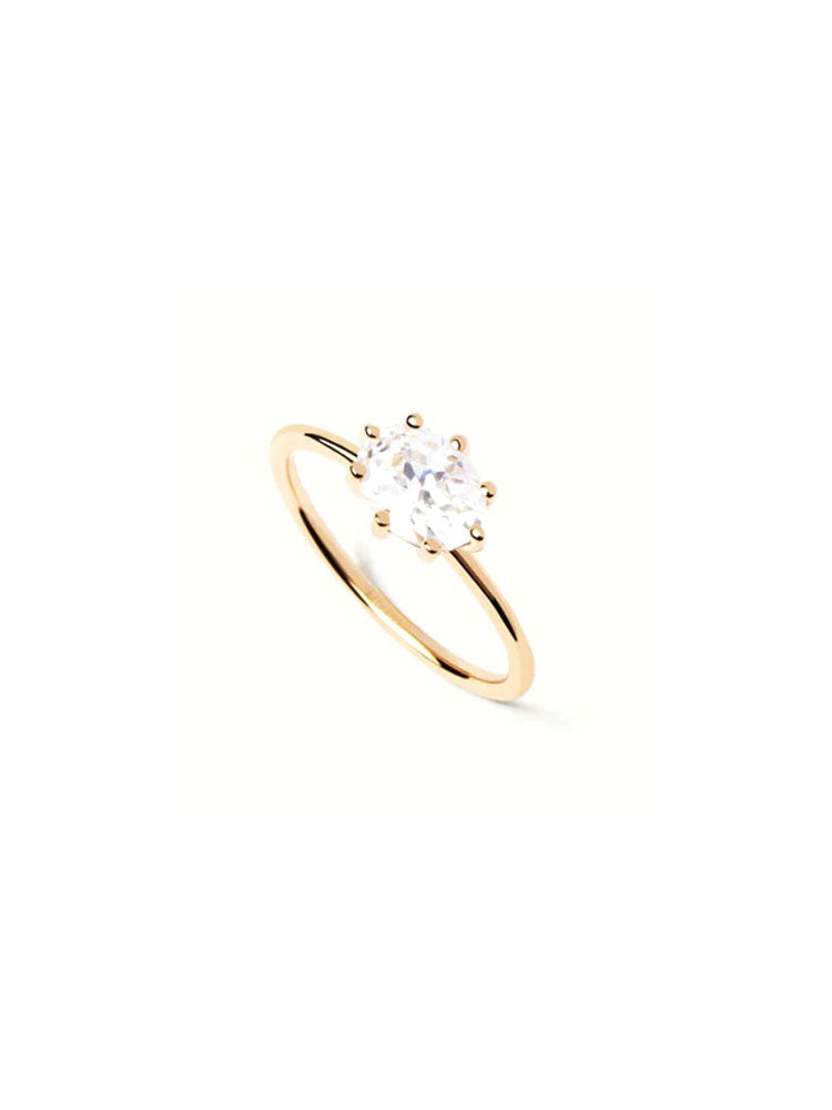 ANELLO DONNA KIM IN ARGENTO PLACCATO IN ORO 18K MISURA 14 PDPAOLA