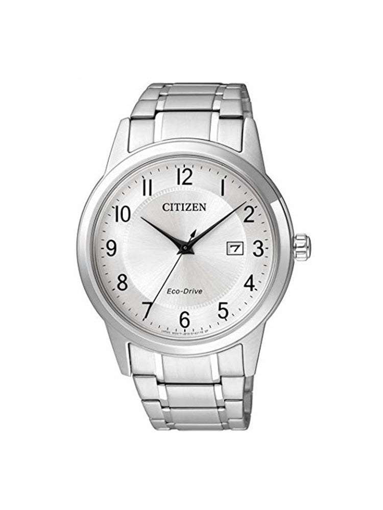 OROLOGIO UOMO SOLO TEMPO ECO DRIVE IN ACCIAIO SILVER CITIZEN
