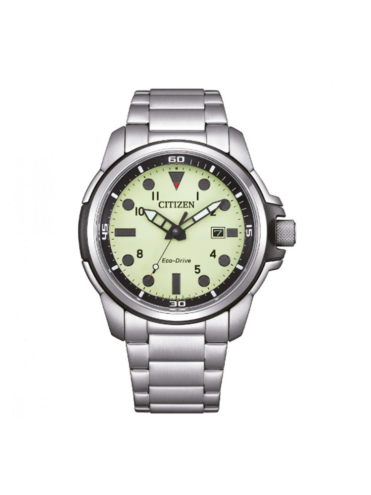 OROLOGIO UOMO SOLO TEMPO IN ACCIAIO SEA LAND CON QUADRANTE LUMINOUS CITIZEN