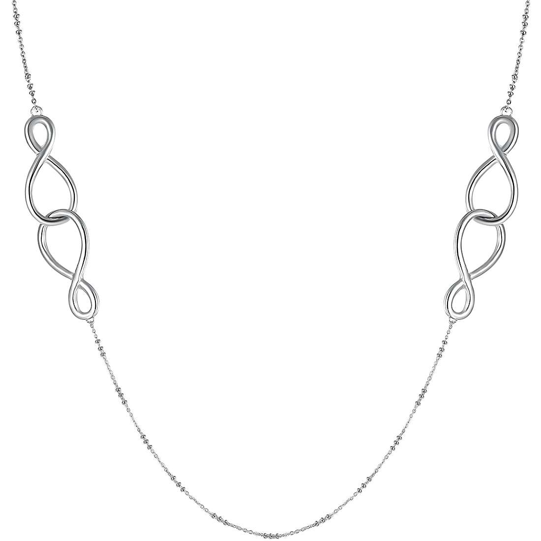 COLLANA DONNA RIBBON SILVER CON INFINITO BROSWAY