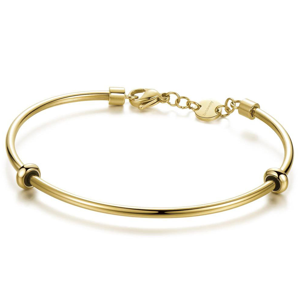 BRACCIALE DONNA TRES JOLIE, RIGIDO, COMPONIBILE DORATO 57,5MM BROSWAY