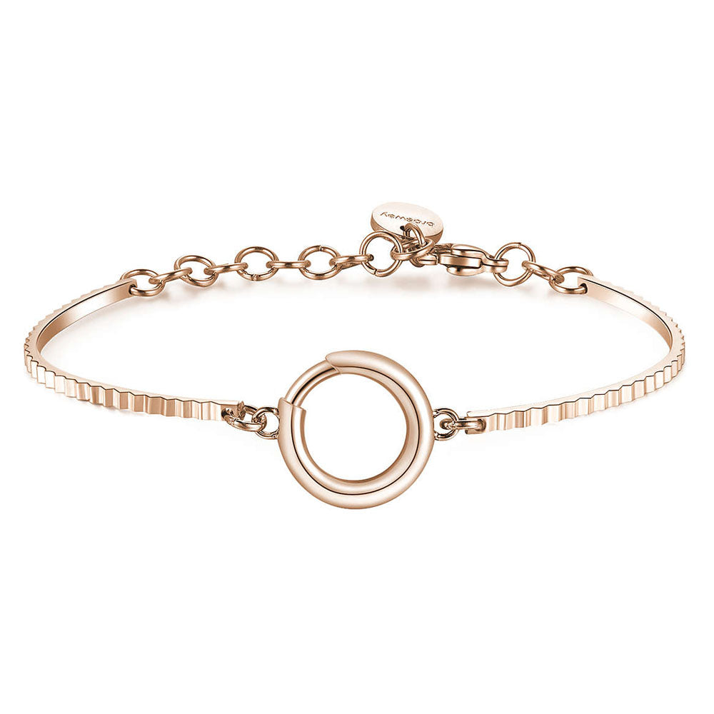 BRACCIALE DONNA TRES JOLIE, ROSATO CON BARRETTA BROSWAY