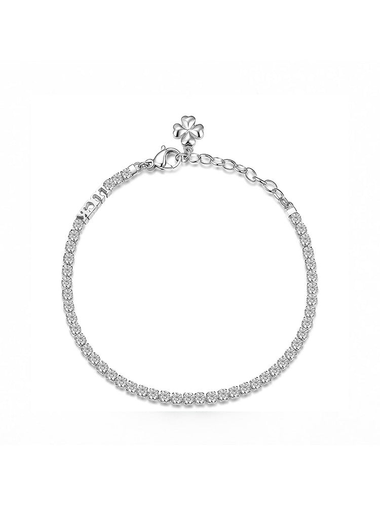 BRACCIALE DONNA DESIDERI, IN ACCIAIO, LUCK, QUADRIFOGLIO BROSWAY