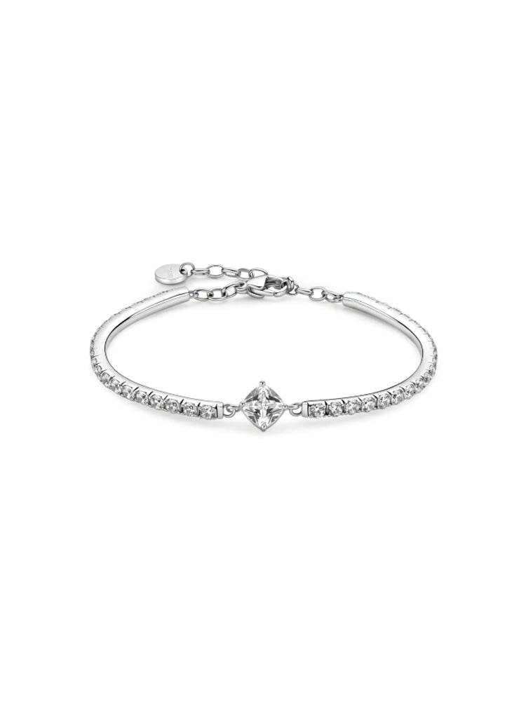 BRACCIALE DONNA DESIDERI SEMIRIGIDO CON ZIRCONI BIANCHI BROSWAY