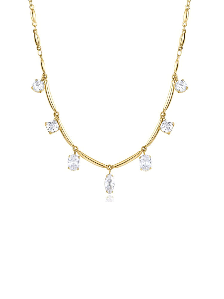 COLLANA DONNA AFFINITY IN ACCIAIO COLOR ORO GIALLO BROSWAY