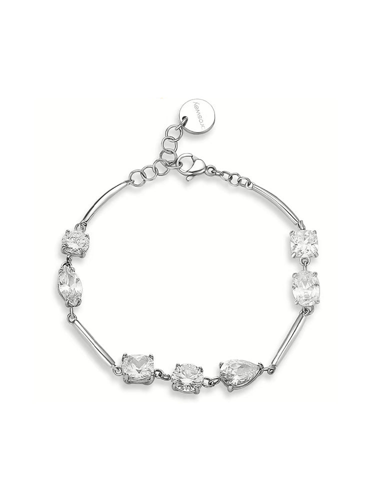 BRACCIALE DONNA AFFINITY IN ACCIAIO CON ZIRCONI BROSWAY