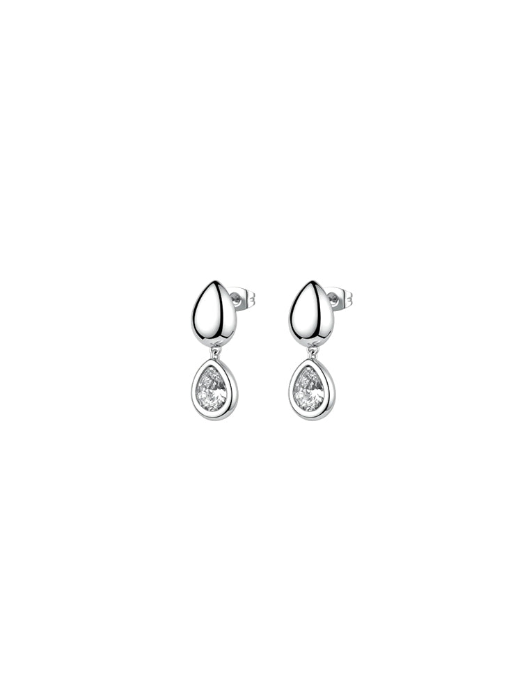 ORECCHINI DONNA GLOW PENDENTI A GOCCIA CON ZIRCONI BROSWAY