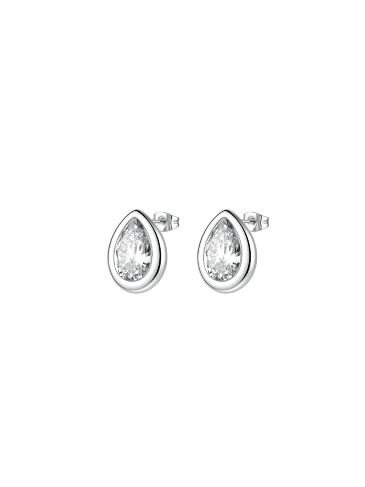 ORECCHINI DONNA GLOW A GOCCIA CON ZIRCONE BROSWAY