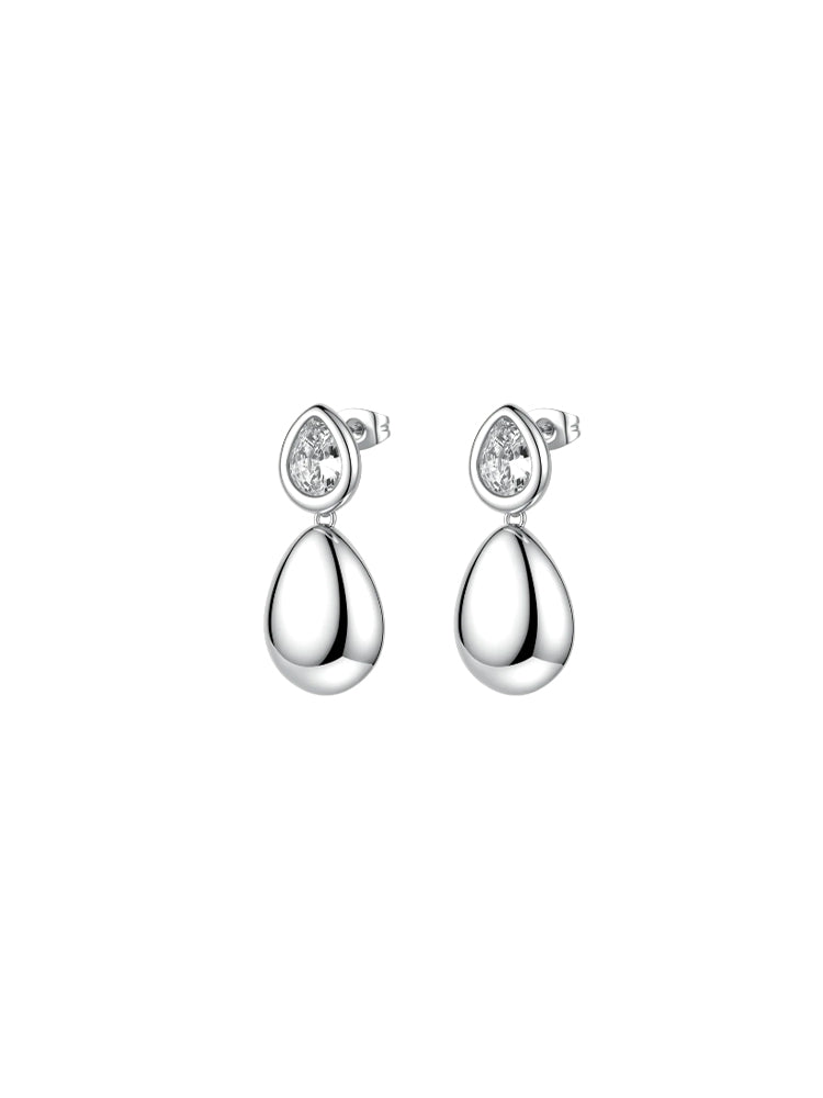 ORECCHINI DONNA GLOW PENDENTI A GOCCIA CON ZIRCONI BROSWAY