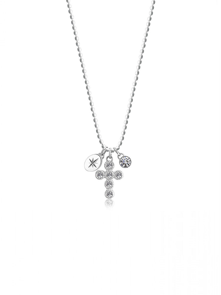 COLLANA DONNA CHAKRA, CROCE IN ACCIAIO BROSWAY