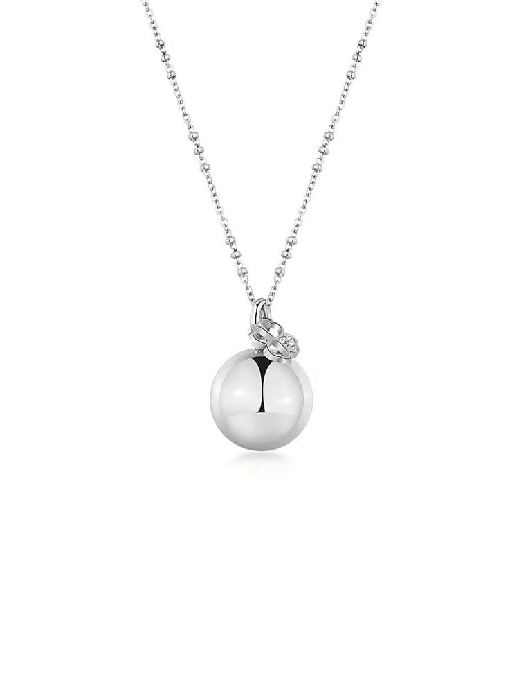 COLLANA CHIAMA ANGELI IN ACCIAIO CON QUADRIFOGLIO PENDENTE COLLEZIONE CHAKRA BROSWAY
