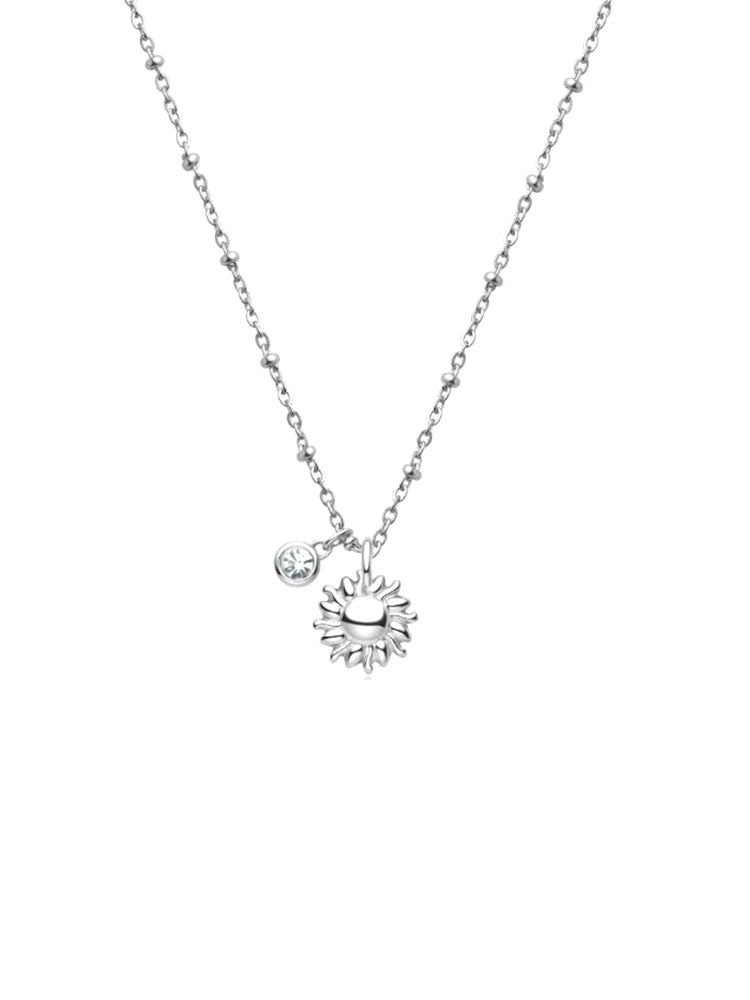 COLLANA DONNA CHAKRA CON SOLE IN ACCIAIO BROSWAY