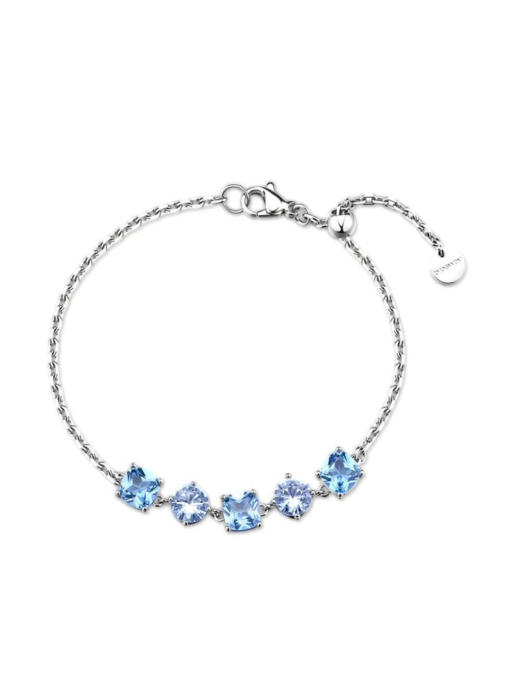 BRACCIALE DONNA DREAMING IN ACCIAIO CON CRISTALLI AZZURRI BROSWAY