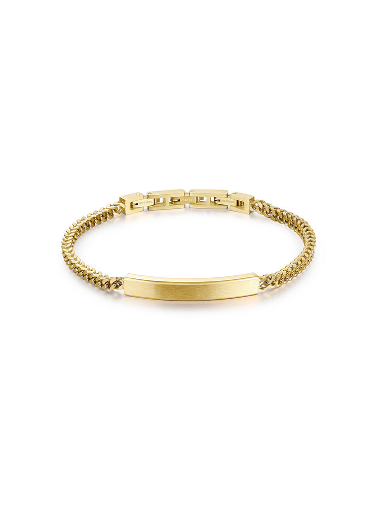 BRACCIALE UOMO INK IN ACCIAIO COLOR ORO GIALLO BROSWAY