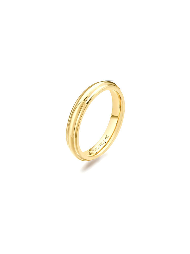 ANELLO UOMO IN ACCIAIO KNOCKER CON FINITURA ORO MIS 27  BROSWAY