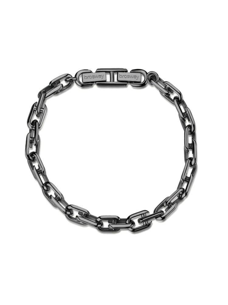 BRACCIALE UOMO NEMESI A CATENA COLOR RUTENIO BROSWAY