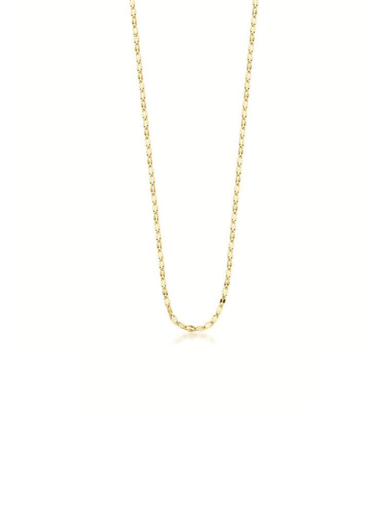 COLLANA DONNA IN ACCIAIO A CATENA FINITURA ORO COLLEZIONE ESSENTIAL BROSWAY