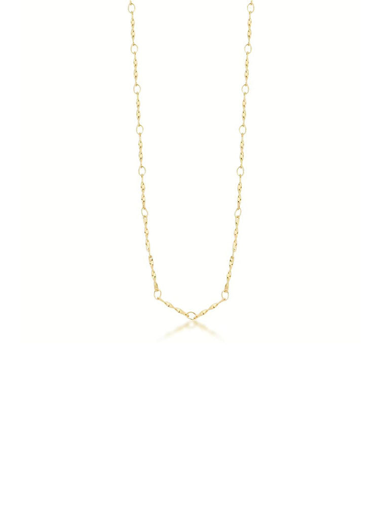 COLLANA DONNA IN ACCIAIO A CATENA FINITURA ORO COLLEZIONE ESSENTIAL BROSWAY