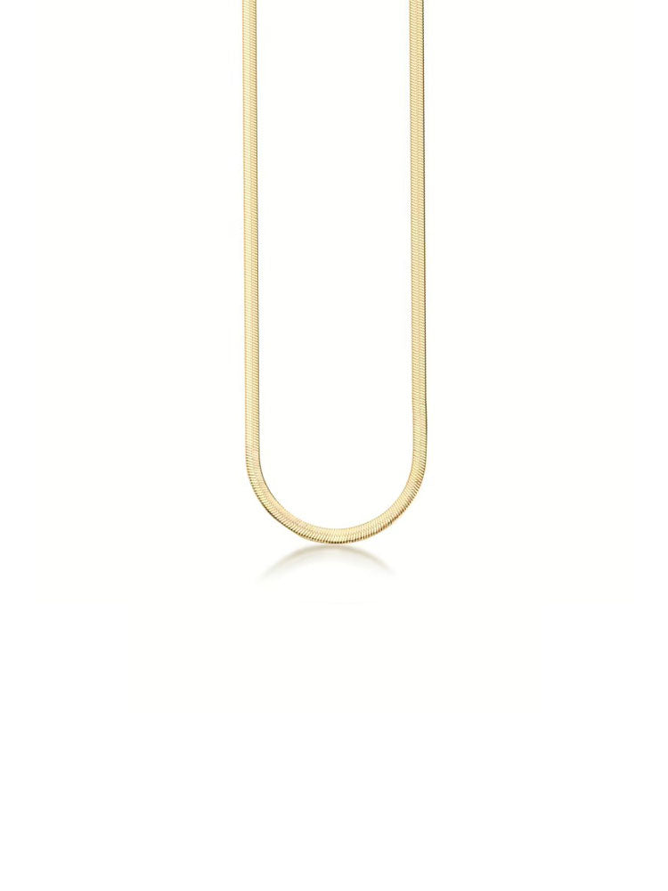 COLLANA DONNA A CATENA SNAKE FINITURA ORO COLLEZIONE ESSENTIAL BROSWAY