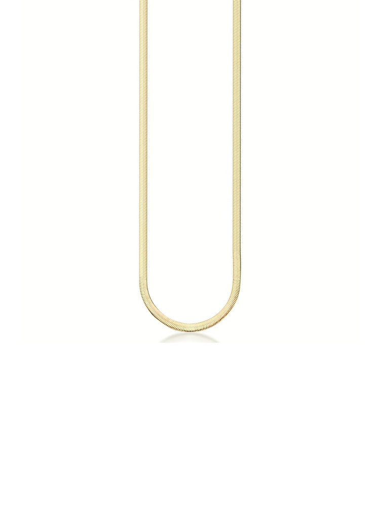 COLLANA DONNA A CATENA SNAKE FINITURA ORO COLLEZIONE ESSENTIAL BROSWAY