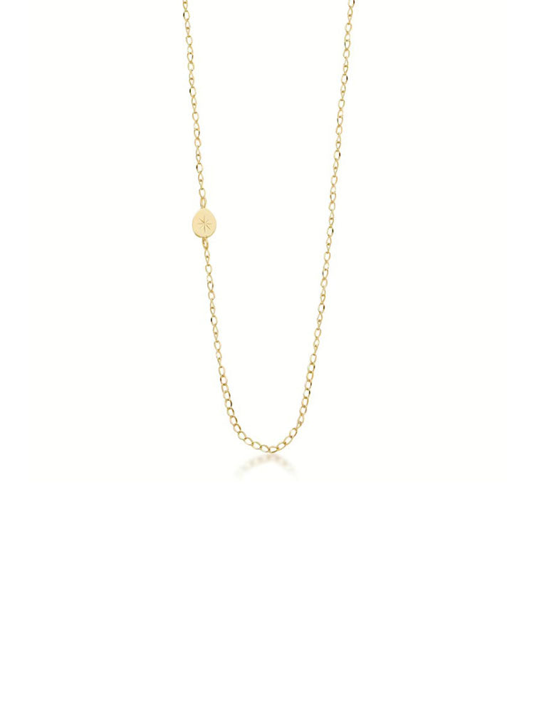 COLLANA DONNA IN ACCIAIO A CATENA FINITURA ORO COLLEZIONE ESSENTIAL BROSWAY