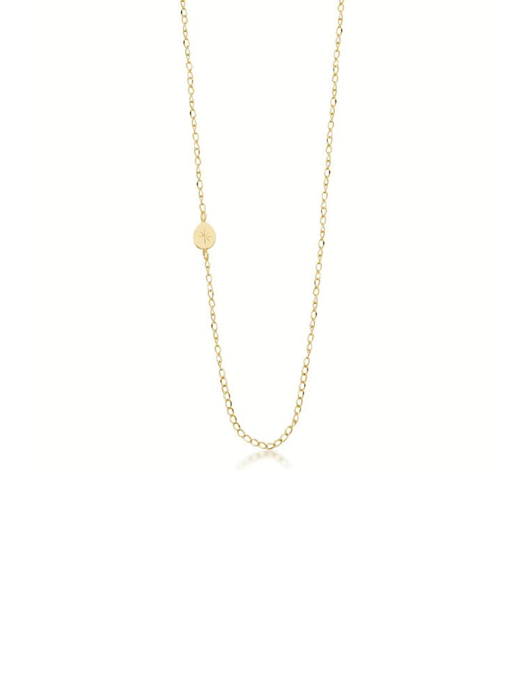 COLLANA DONNA IN ACCIAIO A CATENA FINITURA ORO COLLEZIONE ESSENTIAL BROSWAY