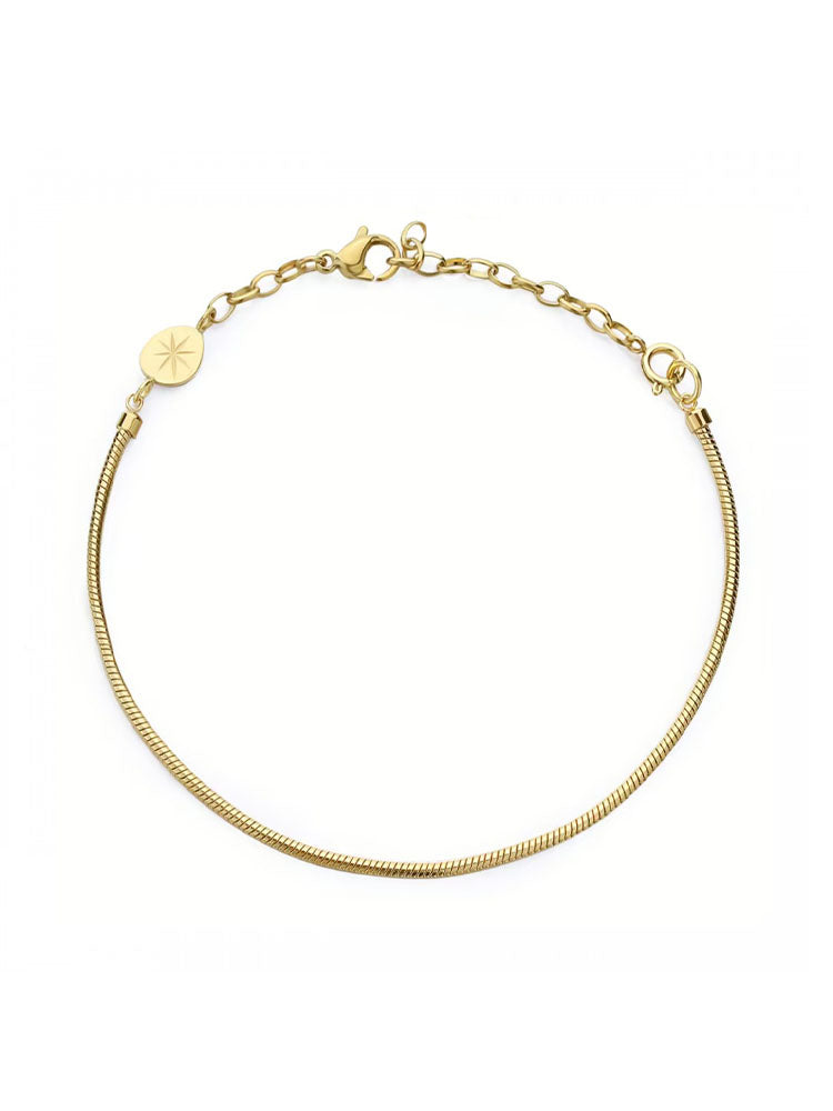 BRACCIALE DONNA IN ACCIAIO A CATENA FINITURA ORO COLLEZIONE ESSENTIAL BROSWAY