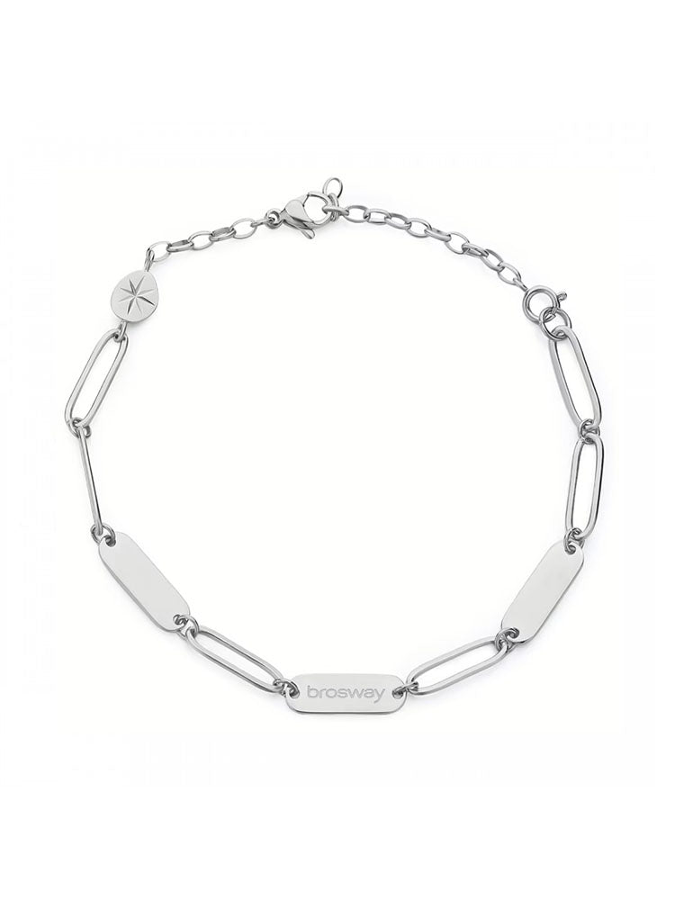 BRACCIALE DONNA IN ACCIAIO  COLLEZIONE ESSENTIAL A CATENA BROSWAY
