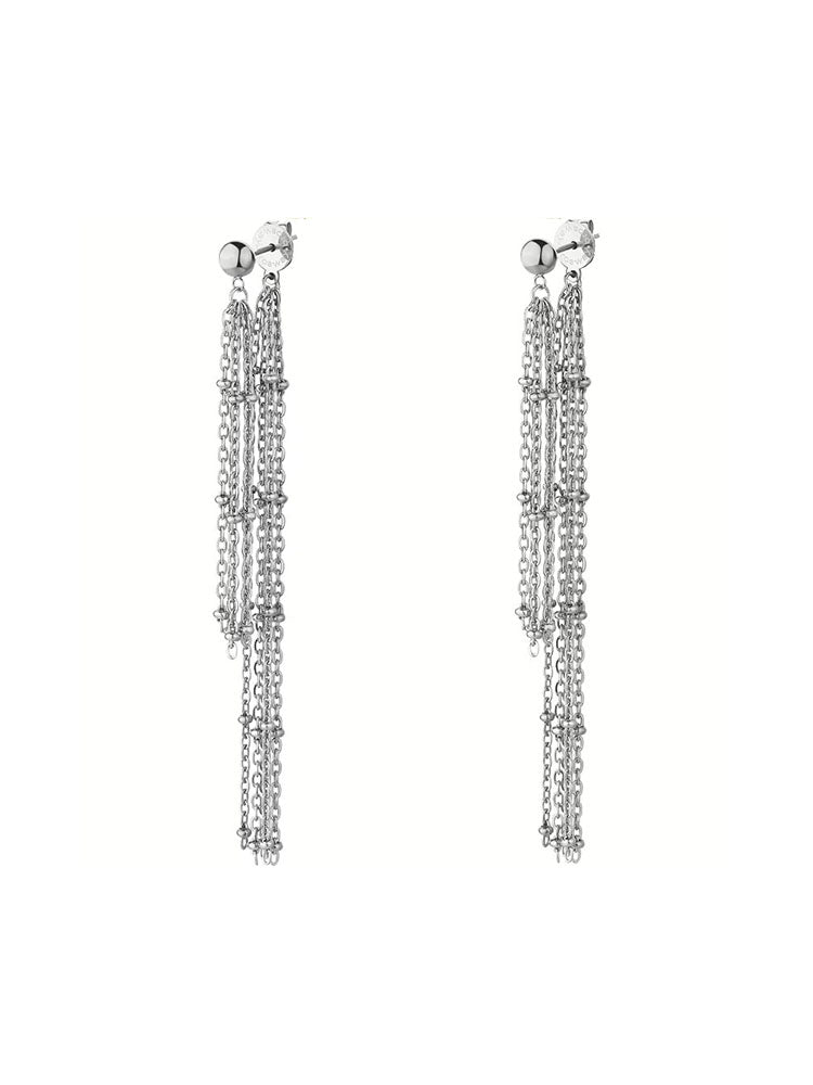 ORECCHINI DONNA IN ACCIAIO PENDENTI A CATENA COLLEZIONE ESSENTIAL BROSWAY