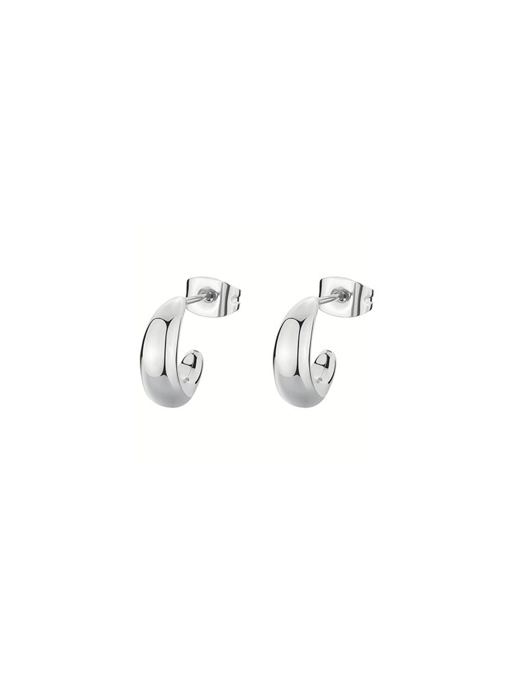 ORECCHINI DONNA IN ACCIAIO A CERCHIO COLLEZIONE ESSENTIAL BROSWAY