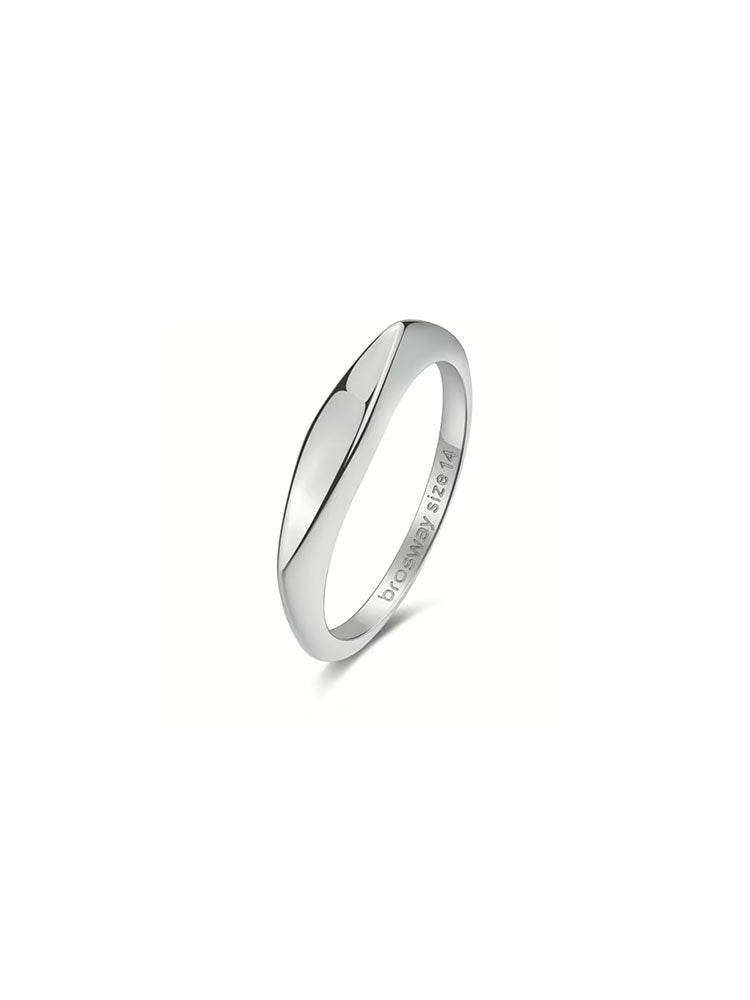 ANELLO DONNA IN ACCIAIO SIGILLO COLLEZIONE ESSENTIAL MISURA 12 BROSWAY