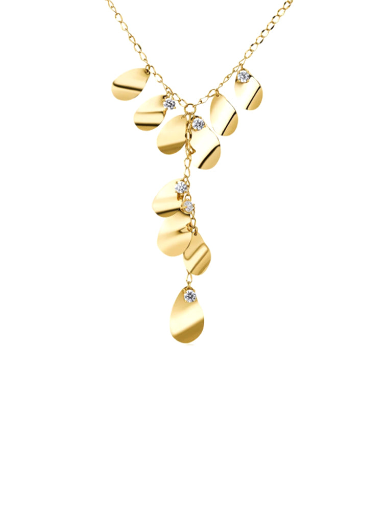 COLLANA DONNA BLOOM A Y CON PENDENTI E CRISTALLI BROSWAY