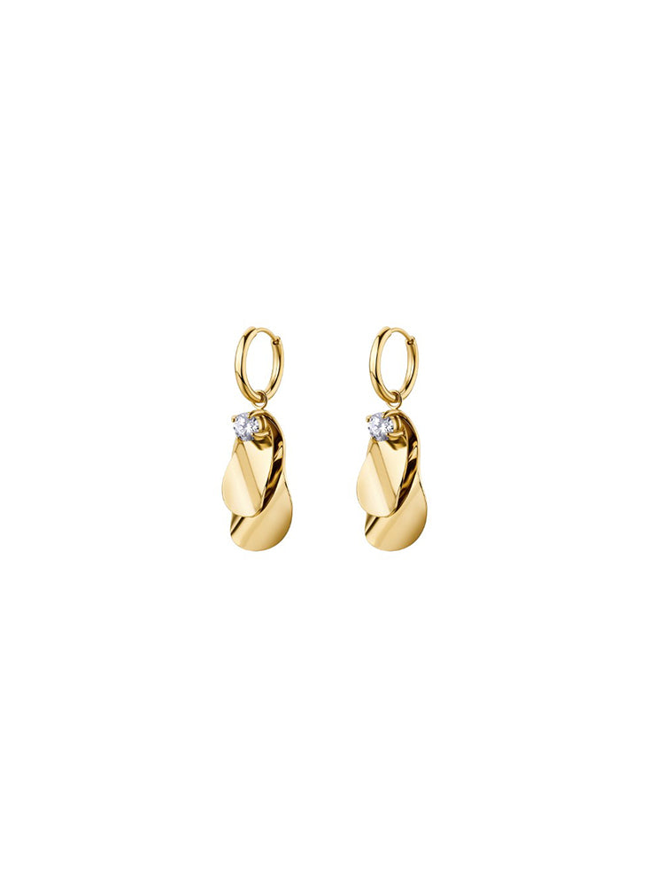 ORECCHINI DONNA BLOOM PENDENTI DORATI BROSWAY