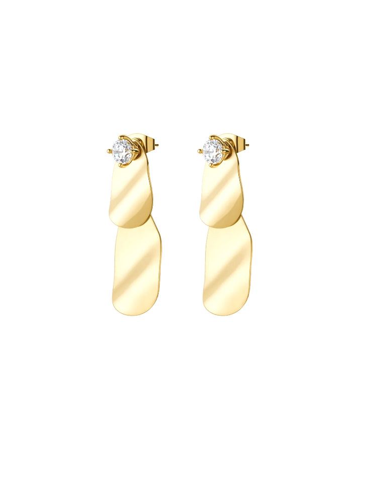 ORECCHINI DONNA BLOOM PENDENTI DORATI BROSWAY
