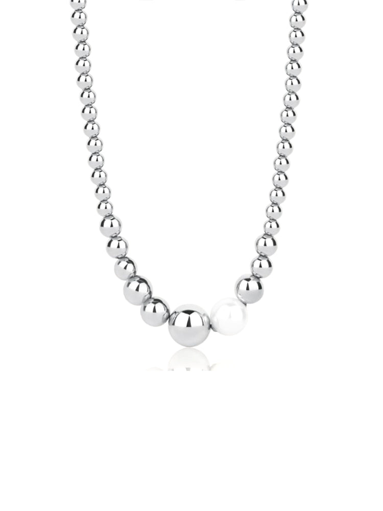 COLLANA DONNA GIROCOLLO PERFECT IN ACCIAIO CON PERLA DI CONCHIGLIA BROSWAY