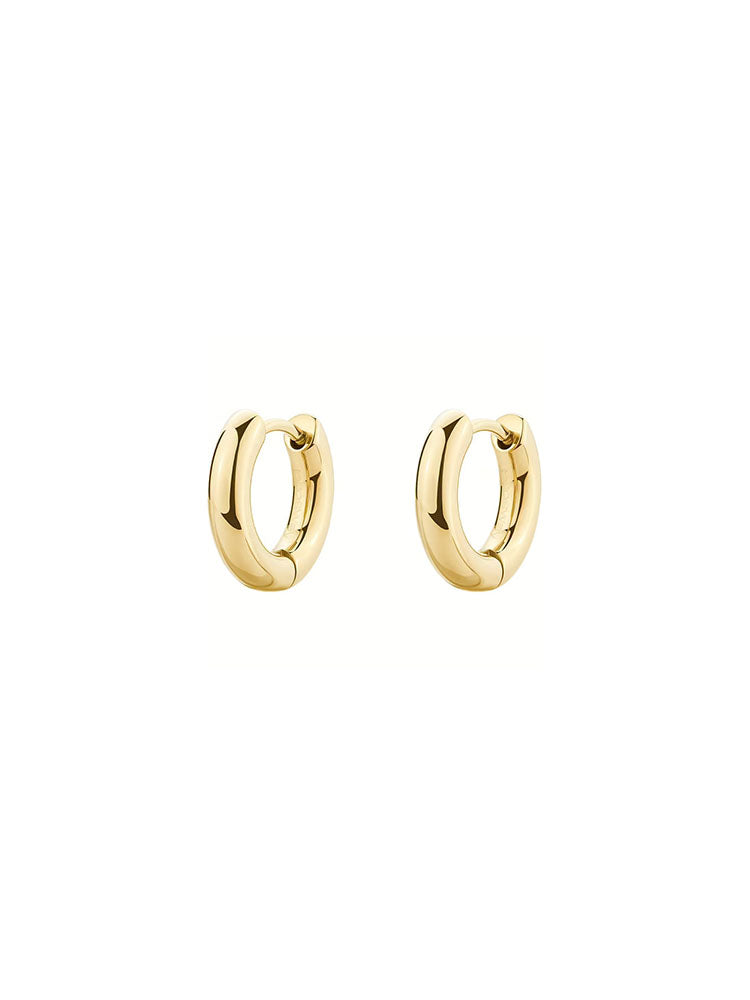 ORECCHINI DONNA IN ACCIAIO COLLEZIONE PERFECT DORATI A CERCHIO BROSWAY