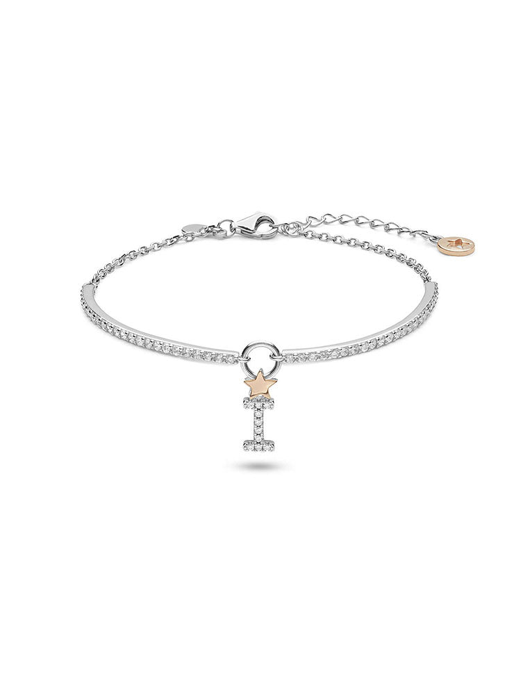 BRACCIALE DONNA STELLA, LETTERA I, COMETE GIOIELLI