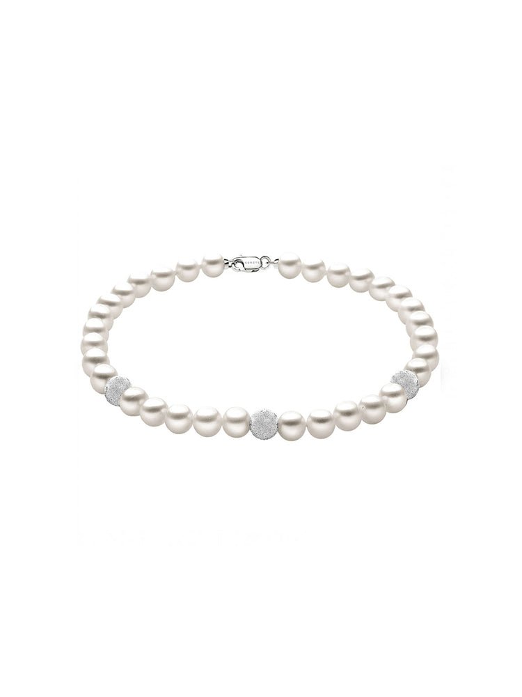BRACCIALE DONNA DI PERLE IN ORO COMETE GIOIELLI