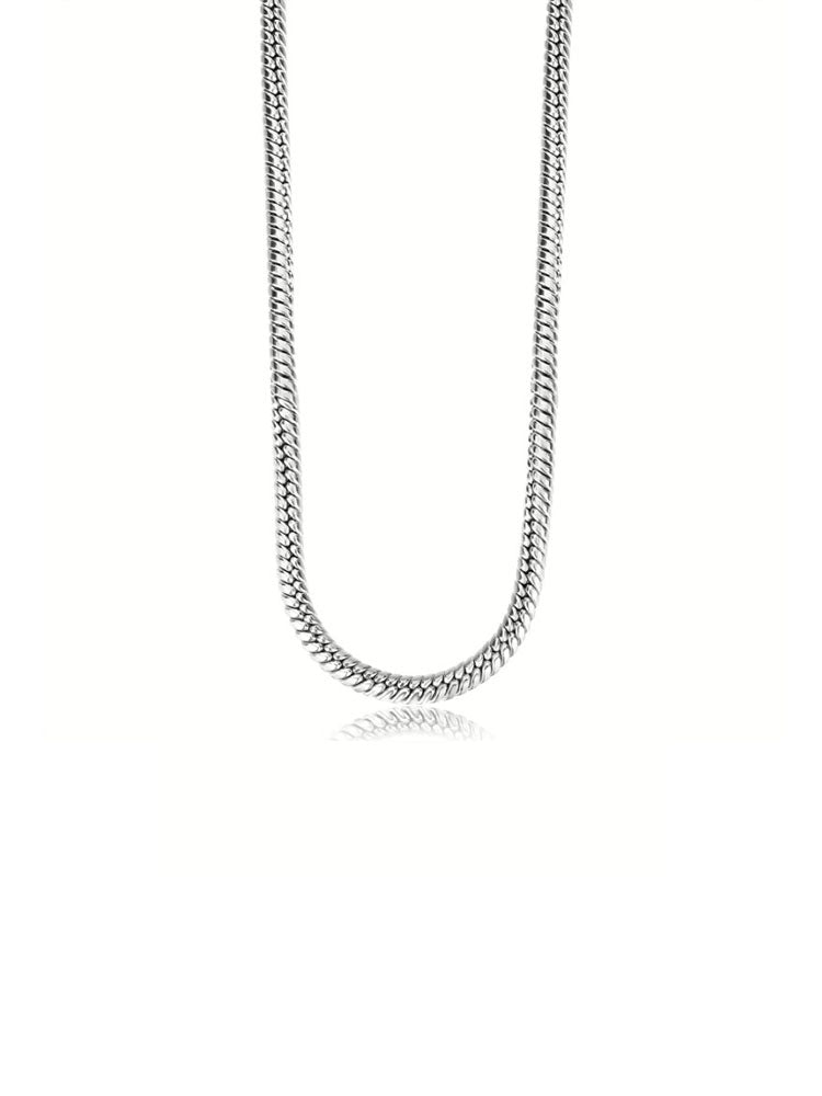 COLLANA UOMO IN ACCIAIO A CATENA SPIGA ARROTONDATA COLLEZIONE RIPTIDE BROSWAY