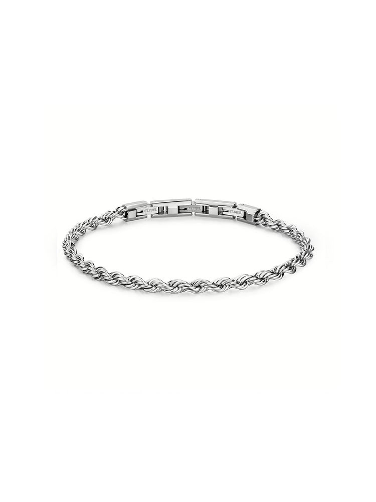 BRACCIALE UOMO IN ACCIAIO A CATENA TORCHON COLLEZIONE RIPTIDE BROSWAY