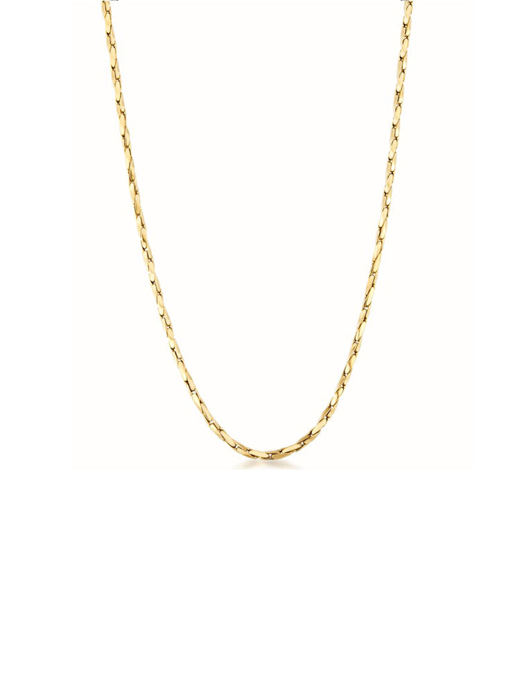 COLLANA UOMO LUNGA IN ACCIAIO PLACCATA ORO 14K BROSWAY