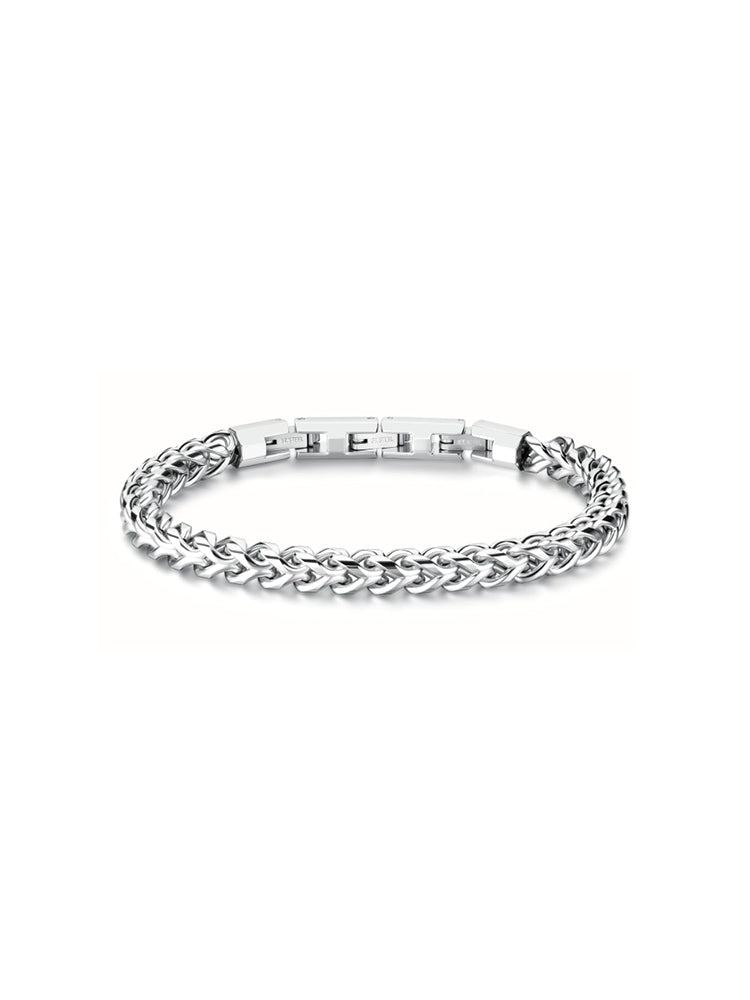 BRACCIALE UOMO IN ACCIAIO A CATENA INTRECCIATA BROSWAY