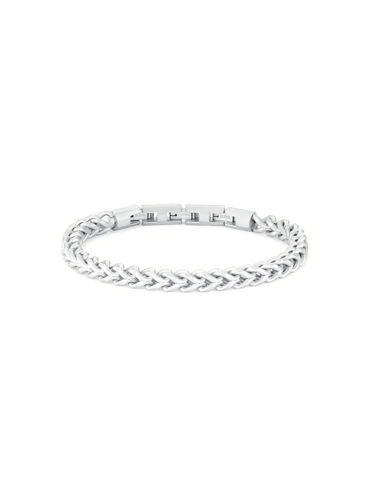 BRACCIALE UOMO IN ACCIAIO A CATENA INTRECCIATA RIPTIDE BROSWAY