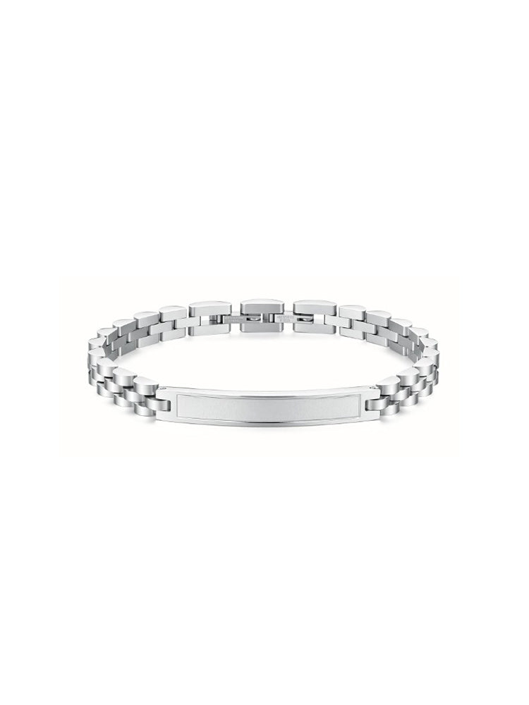 BRACCIALE UOMO IN ACCIAIO CON BARRA CENTRALE BROSWAY
