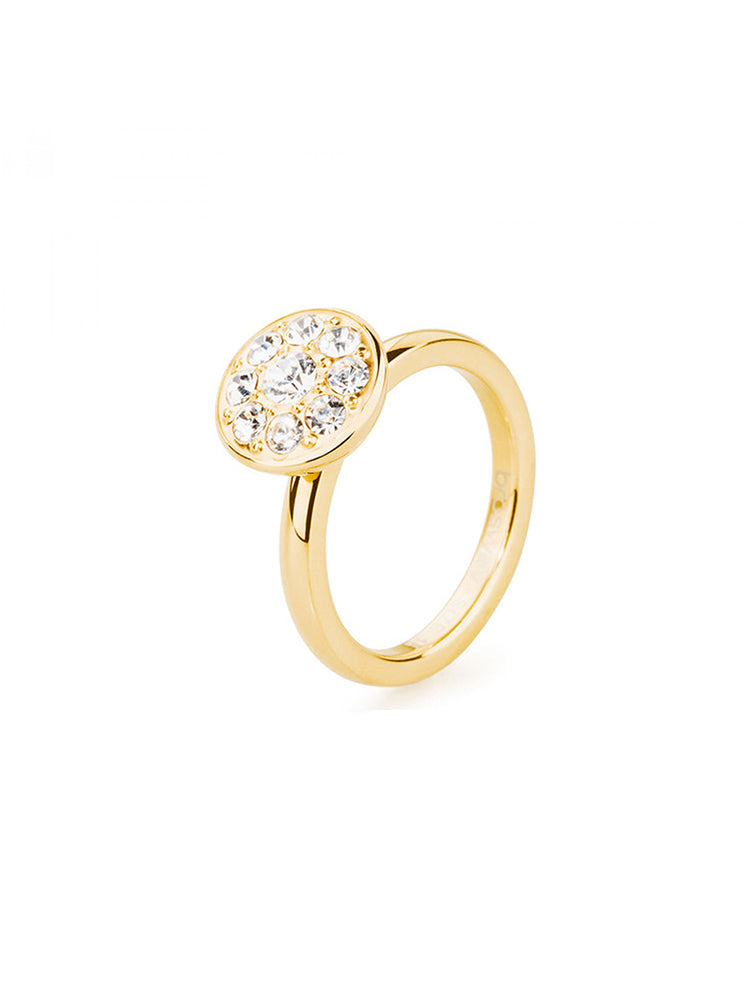 ANELLO DONNA TRING, DORATO CON SWAROVSKI CRYSTAL MIS18 BROSWAY