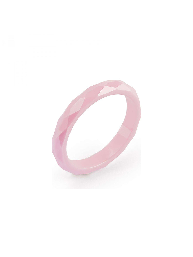 ANELLO DONNA TRING, CURIOSITA', CERAMICA ROSA MIS16 BROSWAY