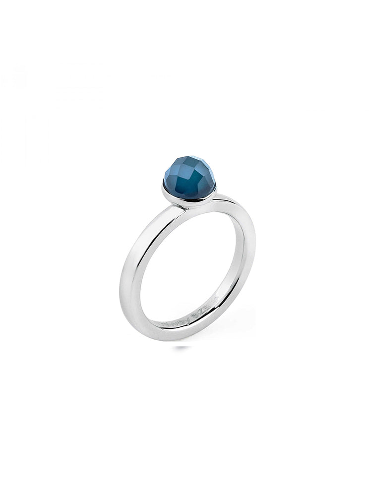 ANELLO DONNA TRING, INDIPENDENZA, CON PIETRA BLU MIS12 BROSWAY