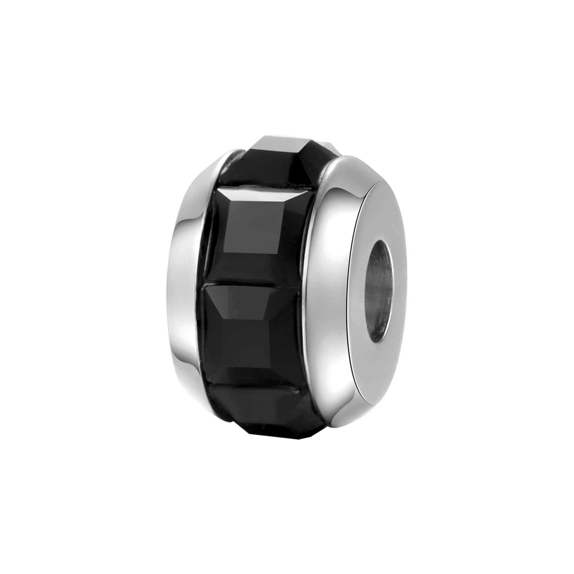 CHARM DONNA TRES JOLIE MINI CON SWAROVSKI NERO BROSWAY