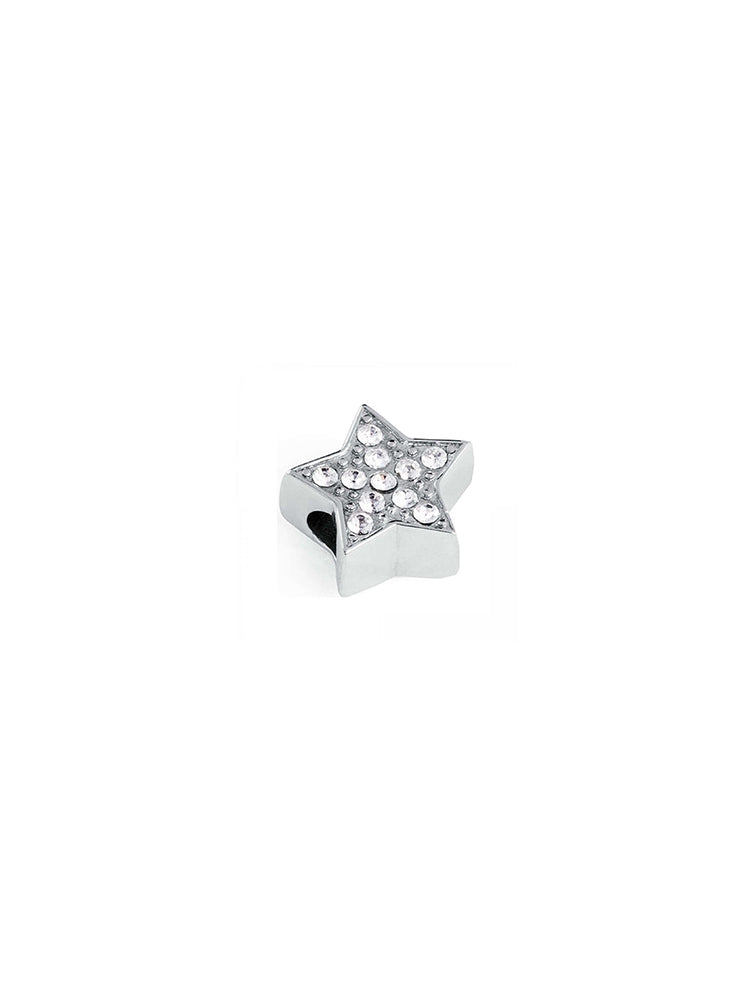 CHARM DONNA TRES JOLIE MINI, STELLA CON CRISTALLI RODIO BROSWAY