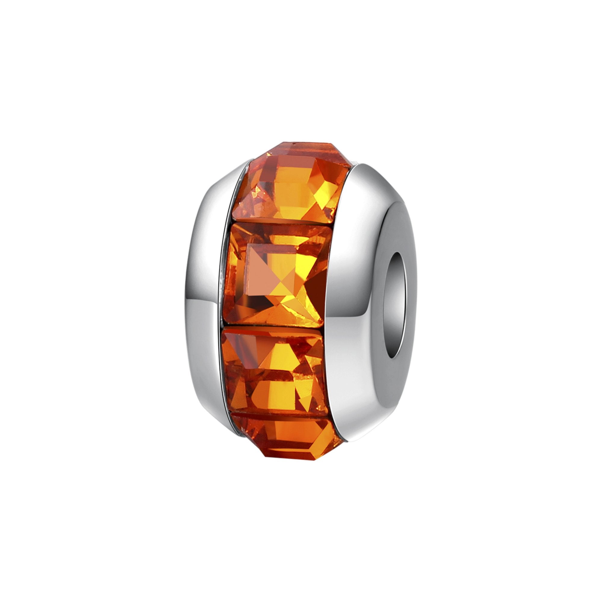 CHARM DONNA TRES JOLIE MINI, FIDUCIA SWAROVSKI TANGERINE, BROSWAY